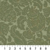 Green Large Scale Floral Woven Matelasse Upholstery Grade Fabric By The Yard