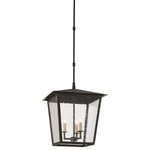 Currey and Company - Currey and Company 9500-0002 Bening - Three Light Outdoor Large Hanging Lantern - The Bening Large Outdoor Lantern is one of a numbeBening Three Light O Midnight Seeded Glas *UL Approved: YES Energy Star Qualified: n/a ADA Certified: n/a  *Number of Lights: Lamp: 3-*Wattage:25w E12 Candelabra Base bulb(s) *Bulb Included:No *Bulb Type:E12 Candelabra Base *Finish Type:Midnight