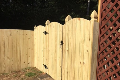 6' tall Arch style Wood Privacy Fence