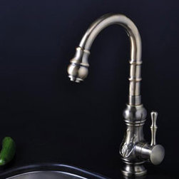 Bronze Single Handle Antique Kitchen Tap (T1705) - Kitchen Faucets