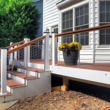Arlington Deck with Cable Railing