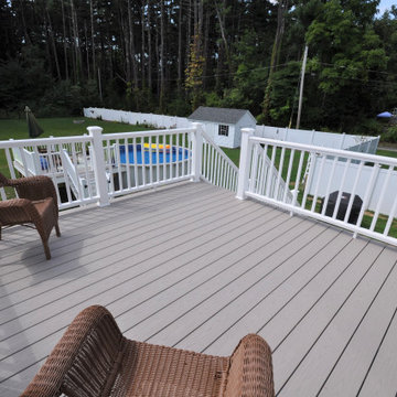 New pool deck and rear deck modifications