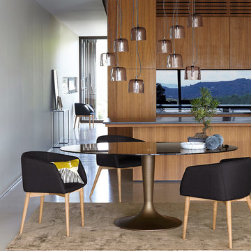 Salle à manger aux allures de transparence