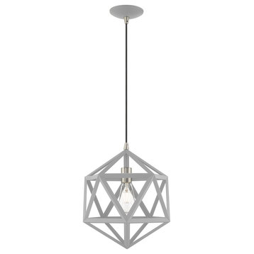Livex Lighting Nordic Gray 1-Light Mini Pendant