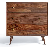 Draper Midcentury Modern Dresser With 3 Drawers