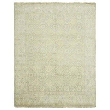 Rug N Carpet - Handmade Oriental 8' 1" x 10' 0" One-of-a-Kind Beige Oushak Rug