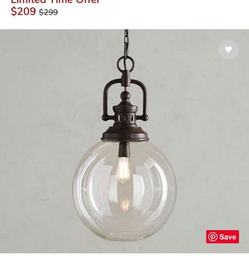 Island lighting size