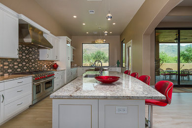 Example of a trendy kitchen design in Phoenix