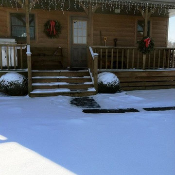 Tim's family is out the door first thing in the morning with no need to shovel