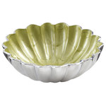 Julia Knight - Peony 6" Round Bowl, Kiwi - Fill your home with beauty. Just like the Peony, Julia Knight��_s serveware pieces are beautiful, but never high maintenance! Knight��_s romantic Peony Collection is known for its signature scalloped edges that embody the fullness, lushness and rounded bloom of nature��_s ��_Queen of Flowers��_. The Peony has been cherished for centuries and is known worldwide for symbolizing prosperity, honor, good fortune & a happy marriage! Handcrafted and painted by artisans, this 6��_ Round Bowl is a great for nuts, crackers, sauces or even jewelry! Mix and match all of the remarkable colors in the Peony Collection or pair with pieces from Julia Knight��_s Floral, Classic or By the Sea Collections!
