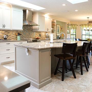 "Dover" Antique White with Sandstone Colourtones