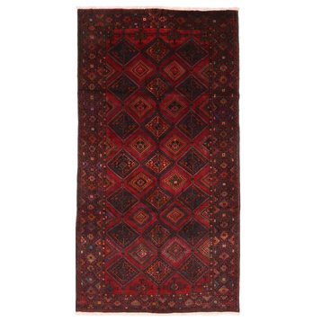 Persian Rug Kordi 9'7"x5'0" Hand Knotted