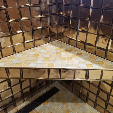 Golden Glass Bathroom