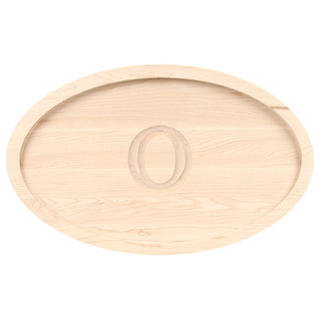 BigWood Boards Oval Maple Trencher Board, O