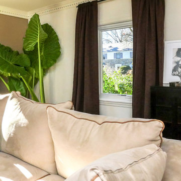 Contemporary Living Room with New Window - Renewal by Andersen New Jersey & NYC