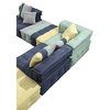 Divani Casa Dubai 5-Piece Modern Cotton Modular Sectional Sofa in Multi-Color