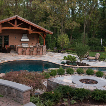 Inground Pool & Spa with Cabana