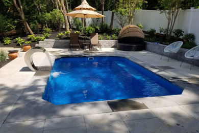 Example of a minimalist pool design in Baltimore
