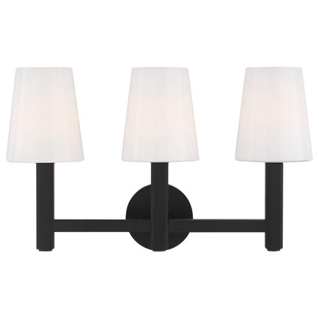 Generation Lighting, TV1133AI, 3-Light Vanity, Aged Iron
