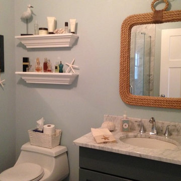 Coastal Main Bath with Octogonal Shower