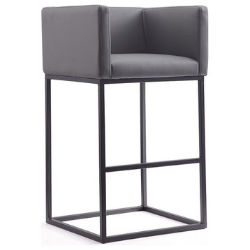 Embassy Barstool in Grey and Black