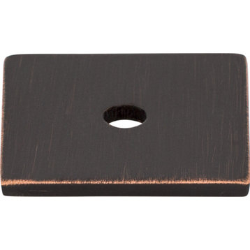 Top Knobs TK94 1 Inch Square Cabinet Knob Backplate - Tuscan Bronze