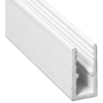 Slide-Co PL-14166 Extruded Aluminum Window Frame, 5/16" x 94", White Finish