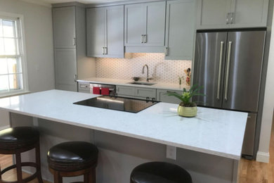 Inspiration for a contemporary kitchen remodel in Other