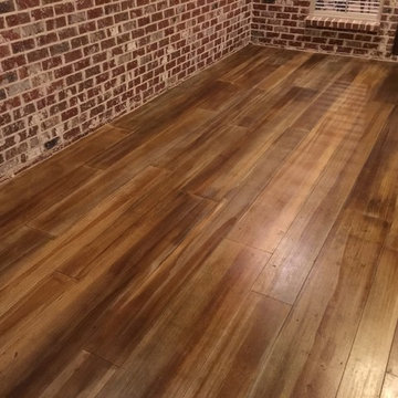 wood look stained concrete