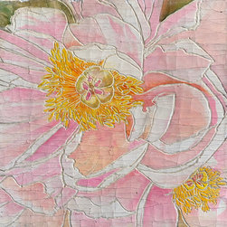 Pink Peony 2 - Mixed Media Art