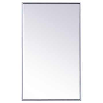 Elegant Decor MR571728S Metal mirror medicine cabinet 17 inch x 28 inch inSilver