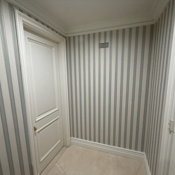 Wallpaper installation Powder room in West Linn
