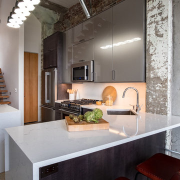 Super Sleek Loft Kitchen