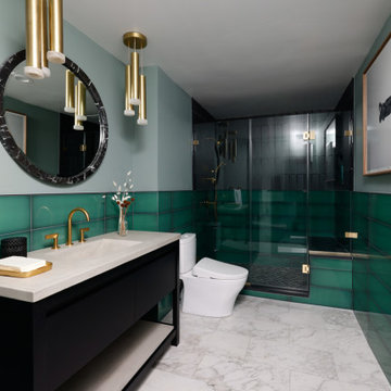 Glam + Fun Family Living Home Makeover in Urbana, MD