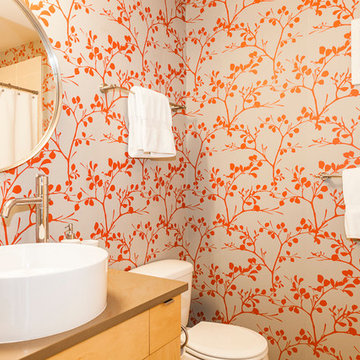 Fun Half Bath Wallpaper