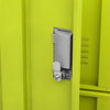 vidaXL Locker Cabinet Storage File Cabinet 2 Pcs Light Gray and Green Steel