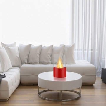 Circum Red Tabletop Fireplace