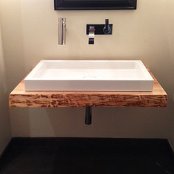 Live Edge Salvaged Vanity Top - Vanity Tops And Side Splashes