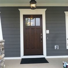 Porch Railing and Entry Door