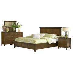 Acme 2pc Louis Phillipe III Sleigh Bedroom Set in Cherry