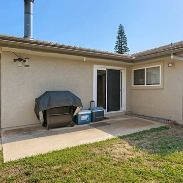 Backyard View of Stucco Repair Renovation in Escondido