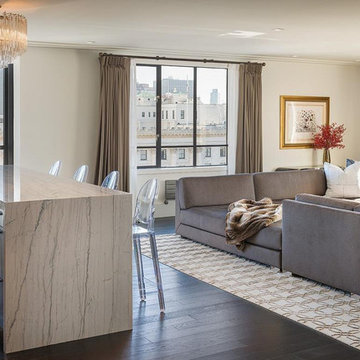 High Rise Full Condo Remodel - Living Room (Nob Hill)