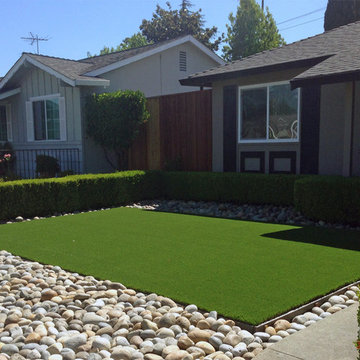 Global Syn-Turf artificial grass installation in Anaheim, CA