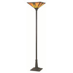 Lite Source - Lite Source LS-9768 Maple Jewel - One Light Torchiere Lamp - Maple Jewel One Light Torchiere Lamp Dark Bronze Tiffany GlassTorchiere Lamp, D/Brz W/Tiffany Shade, Cfl 32.Shade Included: yesDark Bronze Finish with Tiffany GlassTorchiere Lamp, D/Brz W/Tiffany Shade, Cfl 32.  Shade Included: yes. *Number of Bulbs: 1 *Wattage: 100W * BulbType: A *Bulb Included: No *UL Approved: Yes