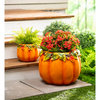 Indoor/Outdoor Pumpkin Planters, Set of 2