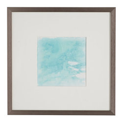 AQUARELLE WALL ART - TEAL - NEW - Artwork