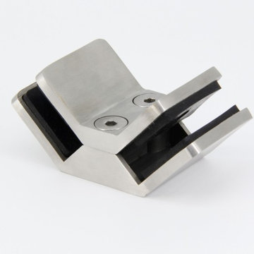 stainless steel glass clamp for 12-15mm glass 90 degree