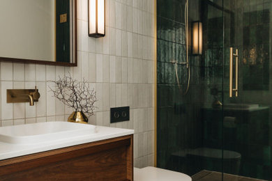 Bathroom - contemporary bathroom idea in Wellington