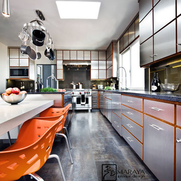 Montecito Modern Steel Kitchen
