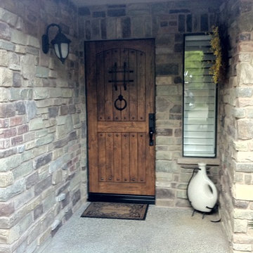 DISTRESSED STAINED FRONT DOOR
